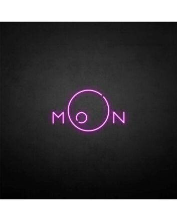 &#39;Moon circle&#39; neon sign