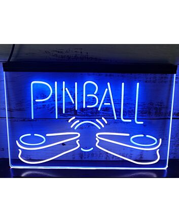 Pinball Machine Dual LED Neon Sign for Gaming and Fun Spaces