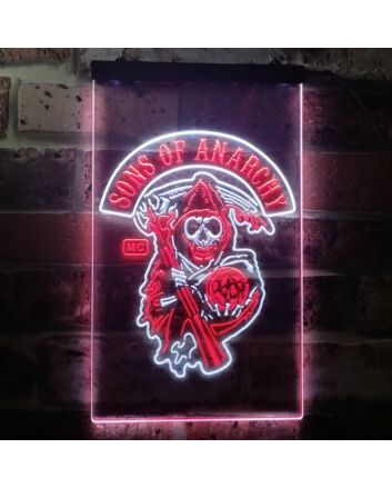 Sons of Anarchy Dual LED Neon Sign for TV Show Fans
