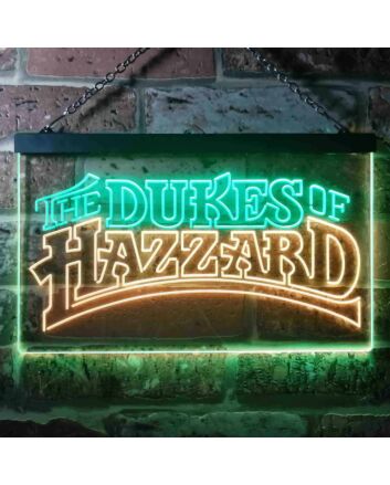 The Dukes of Hazzard Dual LED Neon Sign for TV Show Fans