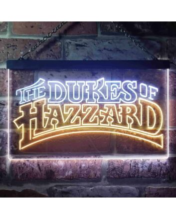The Dukes of Hazzard Dual LED Neon Sign for TV Show Fans