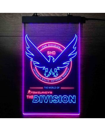 Tom Clancy's the Division Dual LED Neon Sign for Gaming Fans