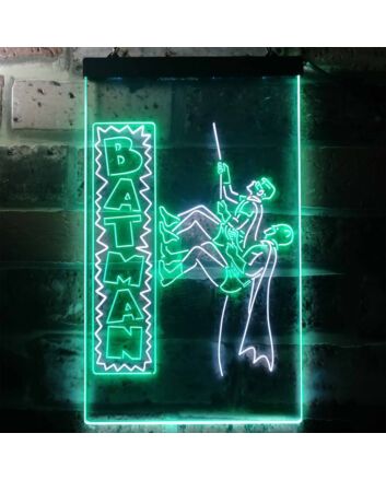 Batman and Robin Dual LED Neon Sign for Superhero Fans