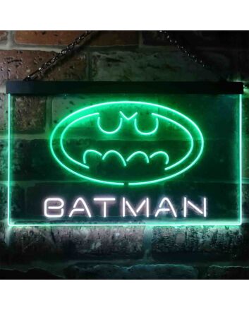 Batman Hero Dual LED Neon Sign for Superhero Fans