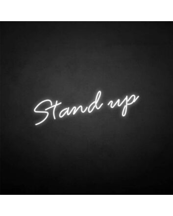 &#39;Get up&#39; neon sign