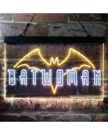 Batwoman Batman Dual LED Neon Sign for Superhero Fans