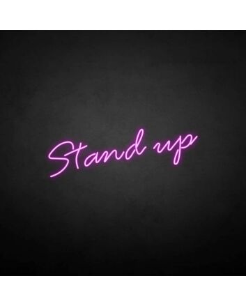 &#39;Get up&#39; neon sign