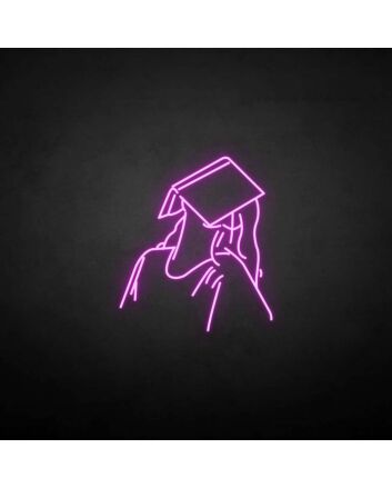 Sleeping reader neon sign