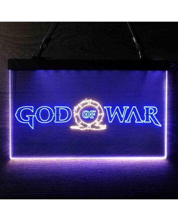 God of War Dual LED Neon Sign for Gaming Fans