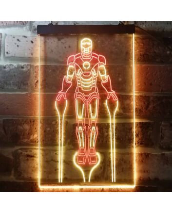 Iron Man Hero Dual LED Neon Sign for Superhero Fans