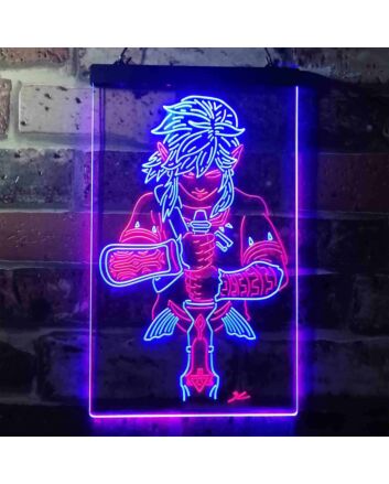 Legend Of Zelda Link Dual LED Neon Sign for Gaming Fans