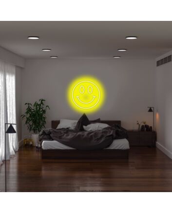 Smiley Neon Sign for Positive and Fun Spaces