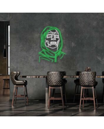 Doctor Doom Neon Sign for Comic Book Fans