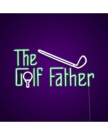 The Golf Father Neon Sign for Golf Enthusiasts
