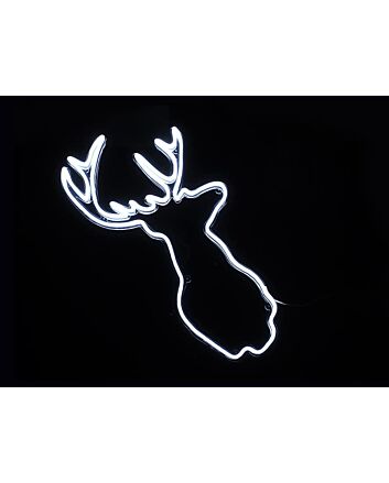 Deer Head Neon Sign for Nature and Rustic Decor