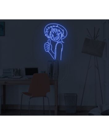 Luffy Neon Sign for Anime Fans