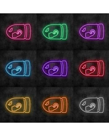 Bullet Bill Neon Sign for Video Game Fans