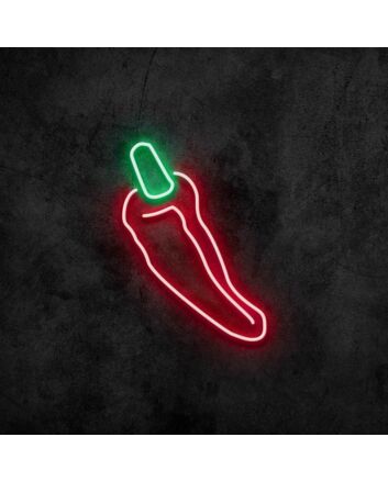 Chili Neon Sign for Food Lovers and Spicy Themes