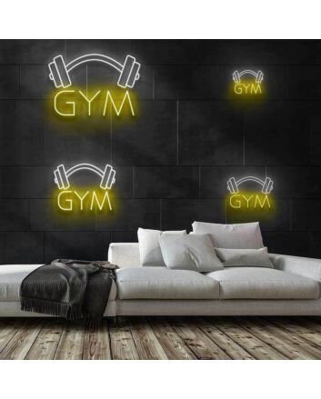 Gym Neon Sign for Fitness and Wellness Spaces