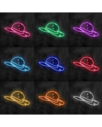 Straw Hat Pirate Neon Sign for Anime Fans