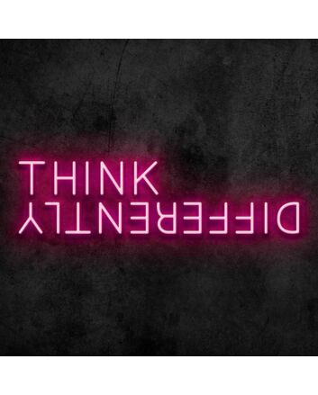 Think Differently Neon Sign for Inspirational and Creative Spaces