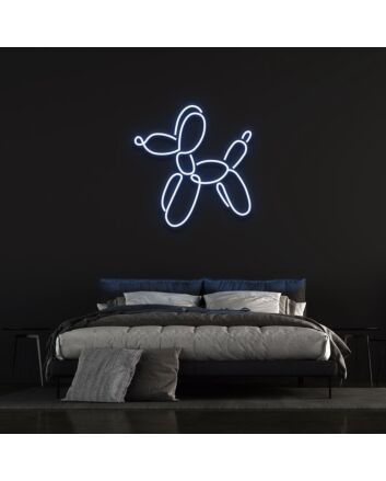 Dog Balloon Neon Sign for Fun and Whimsical Spaces