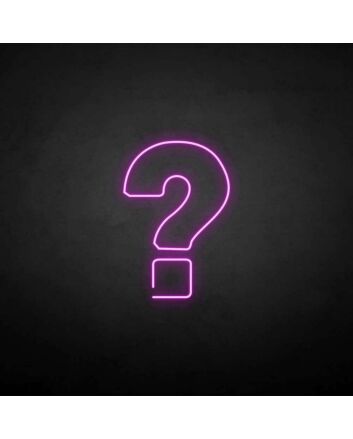 &#39;Question Mark&#39; neon sign