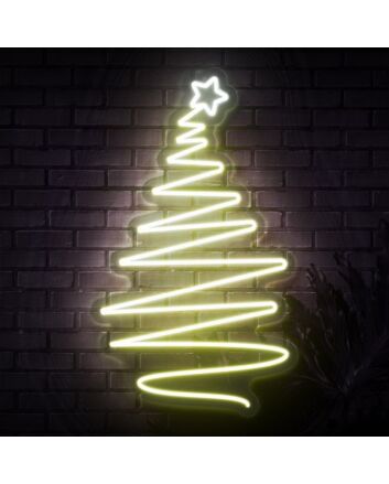 Christmas Tree Neon Sign for Holiday and Festive Spaces
