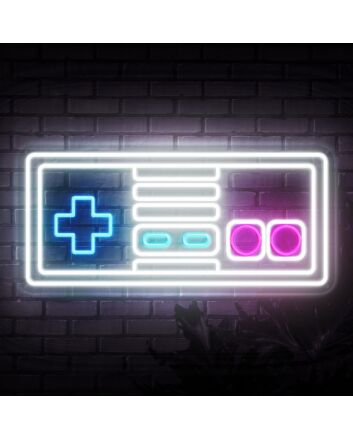 Nes Control Neon Sign for Retro Gaming Fans