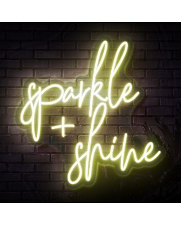 Sparkle And Shine Neon Sign for Positive and Fun Spaces