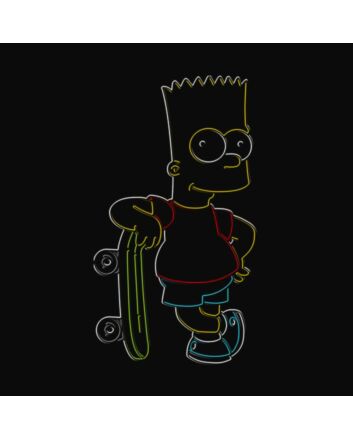 The Simpsons Bart Simpson Neon Sign for TV Show Fans