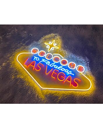 Las Vegas Neon Sign for City and Nightlife Decor