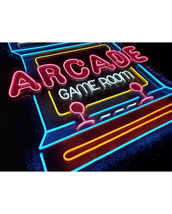 Arcade Game Room Neon Sign for Gaming and Fun Spaces