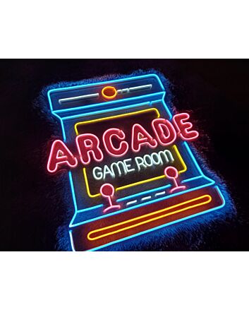 Arcade Game Room Neon Sign for Gaming and Fun Spaces
