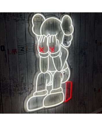 Crying Kaws Neon Sign for Artistic and Bold Spaces