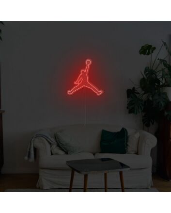 Jumpman Neon Sign for Sports Fans