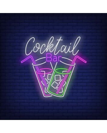 Cocktail Bar Neon Sign for Bars and Social Spaces