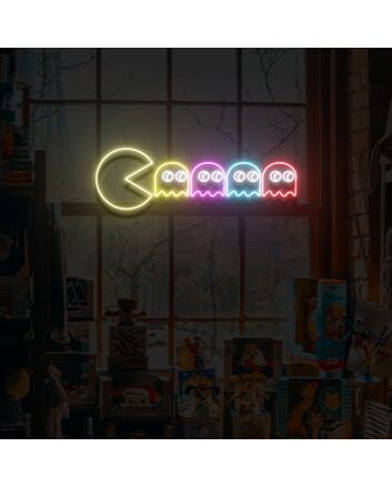 Pac Man Neon Sign for Retro and Gaming Fans