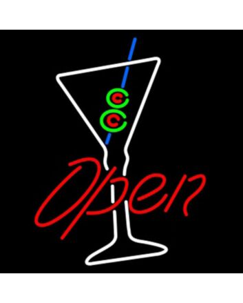 New Cocktails Sign Martini Bar Open Neon Light Sign Wall Decor for Bars