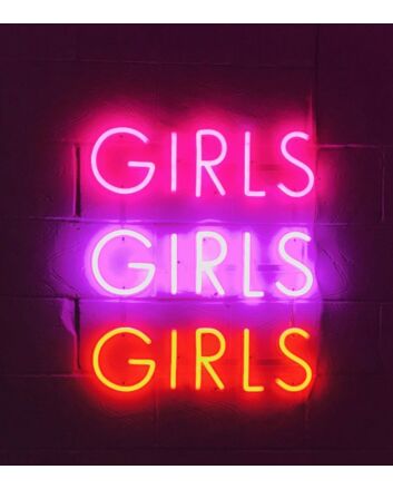 Girls Girls Girls Neon Sign LED Sign Light for Fun and Playful Spaces