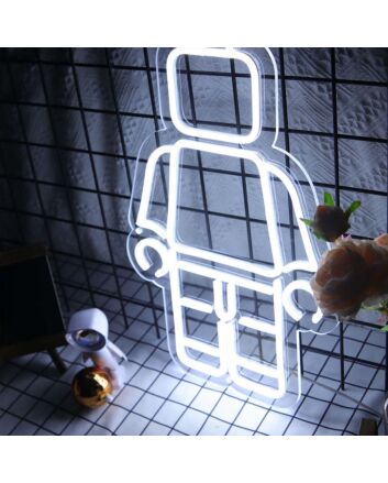 Lego Man Neon Sign for Fun and Playful Spaces