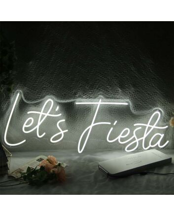 Let's Fiesta Neon Sign for Celebratory and Fun Spaces