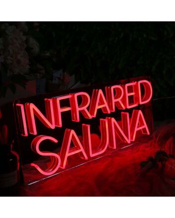 Infrared Sauna Neon Sign for Wellness and Relaxation Spaces