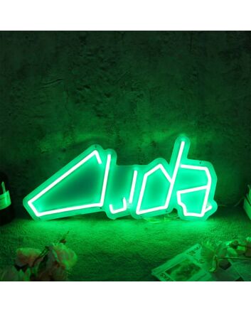 Cuda Green Neon Sign for Car Enthusiasts