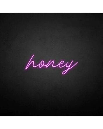 &#39;Honey&#39; neon sign