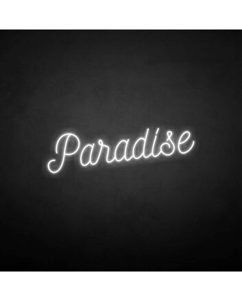 Paradise&#39; neon sign