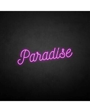 Paradise&#39; neon sign
