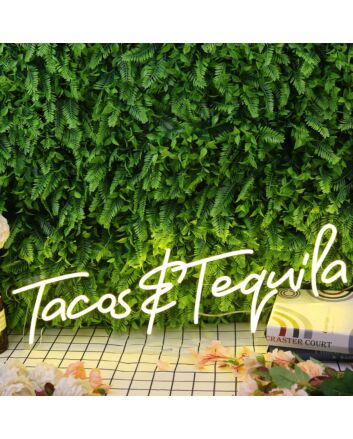 Tacos And Tequila Yellow Neon Sign for Fun and Social Spaces