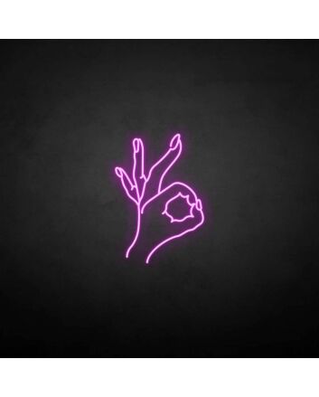 &#39;OK&#39; neon sign