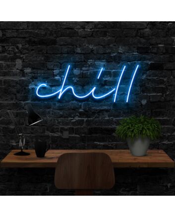 Chill Neon Sign for Relaxing and Cozy Spaces